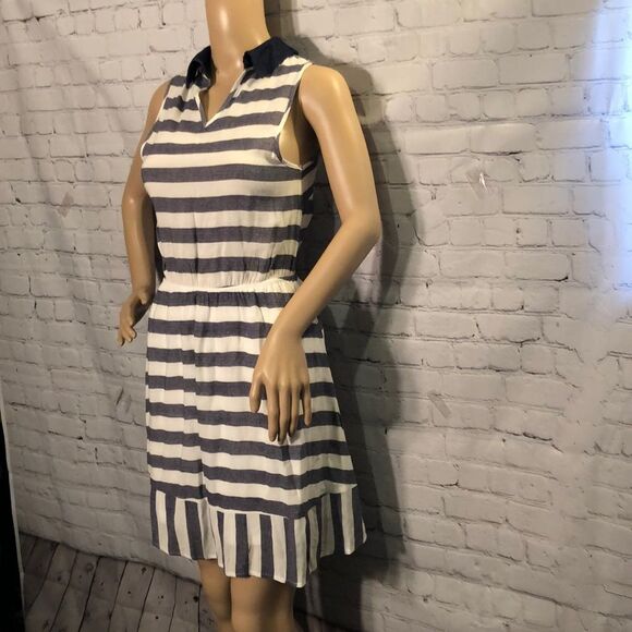 Monteau Nautical Style Striped Sleeveless Dress Small - Picture 5 of 10